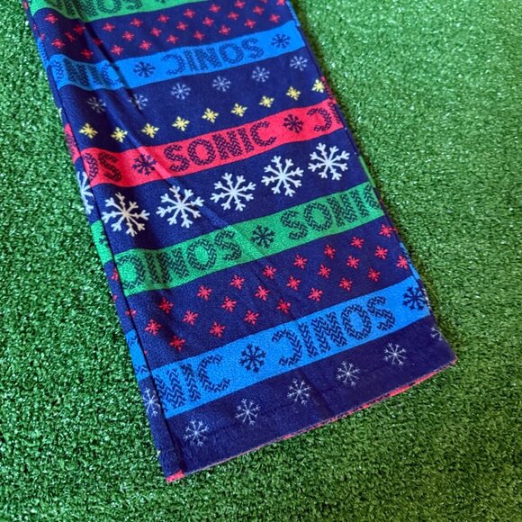 Sonic the Hedgehog Toddlers Boy's Winter Holiday 2PC Flannel Pajama Set Size 8 - Picture 12 of 15